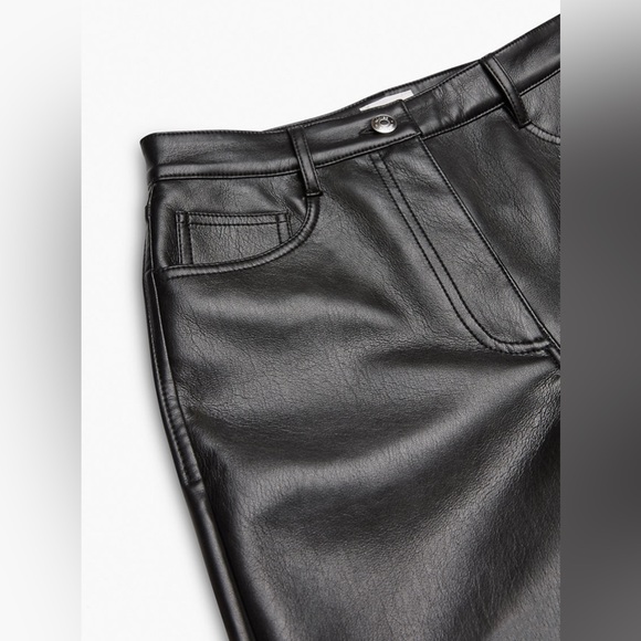 Aritzia Wilfred Melina High Waisted Vegan Leather Pants - Picture 6 of 9